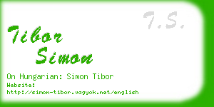 tibor simon business card